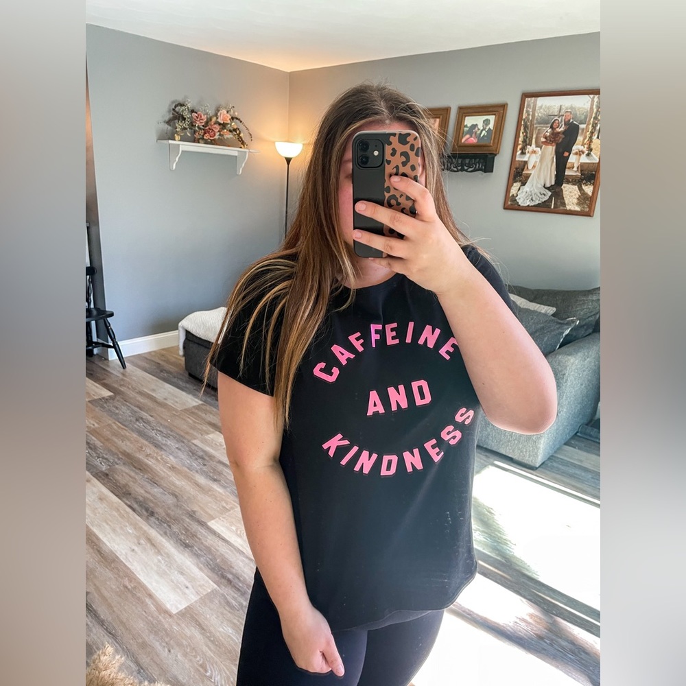 Caffeine and Kindess graphic tee Nine West plus size